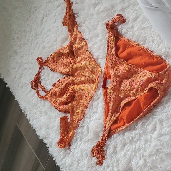 Hot Kiss Other - Orange bikini, both pieces size Large